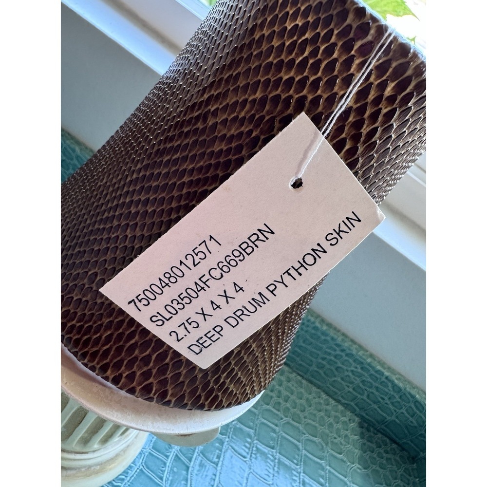 Mini Deep Drum Python Skin Lampshades New